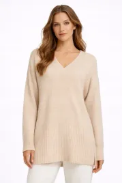 guido-maria-kretschmer-sweter-damski-gmk-1223-02611-bezowy-welniany