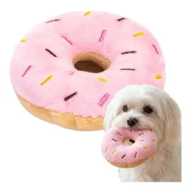 zabawka-dla-psa-donut-pluszowa-piszczaca-maskotka-slodki-paczek-przytulanka