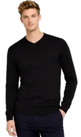 sweter-meski-b-6425-czarny-welniany-klasyczny-elegancki-gladki-prezent