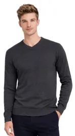 sweter-meski-b-6425-szary-welniany-klasyczny-elegancki-gladki-prezent