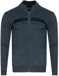 sweter-meski-rozpinany-s8162-granatowy-melanz-klasyczny-prezent-na-swieta