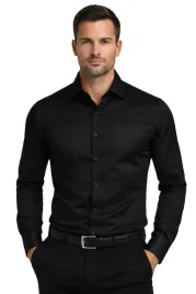 espada-koszula-meska-7164-czarny-elegancka-60-40-slim-fit-bawelniana