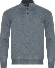 sweter-meski-polgolf-s8212-jasnoszary-bawelniany-klasyczny-rozpinany