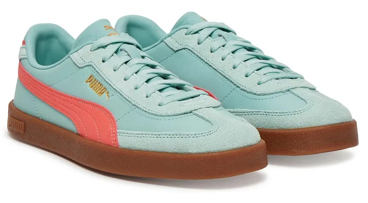 Buty damskie Puma - Club II Era 397447-24 skóra wygodne miętowy