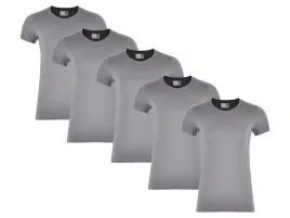 koszulka-damska-5-sztuk-t-shirt-promodoro-3400f-bluzka-szara-wysoka-jakosc