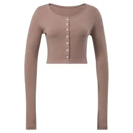 reebok-bluzka-damska-cl-wde-trend-ls-top-hs0380-brazowa-koszulka