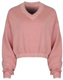 reebok-bluza-damska-cl-rbk-nd-ft-crew-hy2707-bluza-krotki-fason-pudrowa