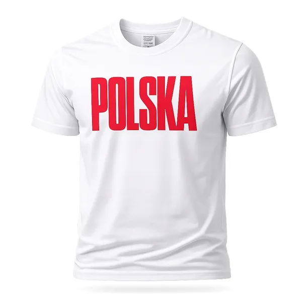 T-shirt koszulka KIBICA POLSKA r. L biała