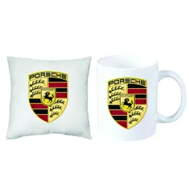 porsche-zestaw-prezent-poduszka-kubek-imie