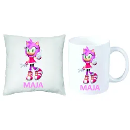 zestaw-prezent-poduszka-kubek-sonic-amy-rose