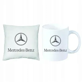 mercedes-zestaw-prezent-poduszka-kubek-imie
