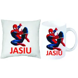 spider-man-zestaw-prezent-poduszka-kubek-imie