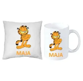 zestaw-przedszkole-garfield-poduszka-kubek-imie