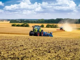 obraz-na-plotnie-canvas-claas-kombajn-traktor-rolnik-zniwa-pole-100x70-cm