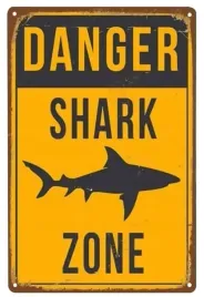 obraz-na-plotnie-canvas-danger-shark-zone-abstrakcja-akwarela-100x70-2