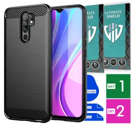 etui-na-telefon-xiaomi-redmi-9-carbon-pancerne-szklo-ochronne