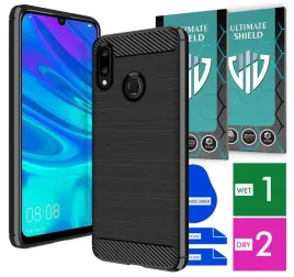 etui-na-telefon-huawei-p-smart-2019-carbon-pancerne-szklo-ochronne