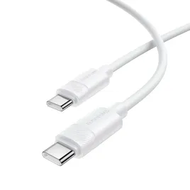 borofone-kabel-bx123-leya-typ-c-na-typ-c-pd-60w-3a-1-metr-bialy