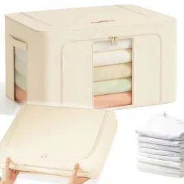 organizer-pojemnik-ze-stelazem-24l-bezowy-torba-na-ubrania-zabawki-posciel
