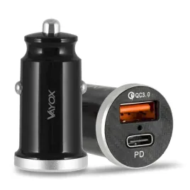 ladowarka-zasilacz-samochodowy-usb-usb-c-quickcharge-3-0-pd-15w-vayox-va0