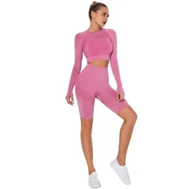 sportowy-komplet-top-spodenki-silownia-k004-rozowy-m