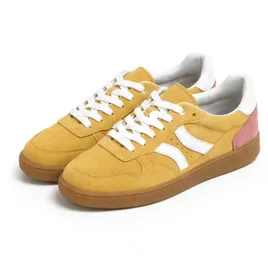 zolte-sneakersy-zamszowe-retro-z-rozowym-akcentem-38