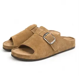 skorzane-klapki-damskie-camel-zamszowe-41