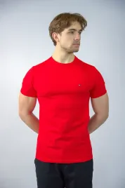 koszulka-tommy-hilfiger-meska-czerwona-logo-klasyczna-premium-basic-r-m