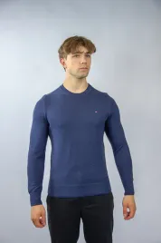 tommy-hilfiger-sweter-meski-granat-bawelna-okragly-dekolt-klasyczny-r-m