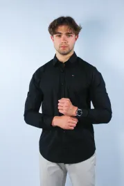 tommy-hilfiger-jeans-koszula-bawelna-meska-czarna-slim-dlugi-rekaw-r-xxl