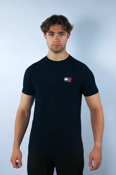 Tommy Hilfiger T-Shirt Męski CN SS Tee UM0UM02704 Granatowy XL
