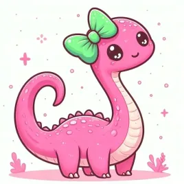 naprasowanka-aplikacja-termo-naklejka-na-odziez-kawaii-rozowy-dinozaur