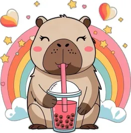 naprasowanka-aplikacja-termo-naklejka-na-odziez-kapibara-capybara-zestaw-3