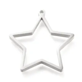 bez417-zawieszka-ramka-do-zywicy-gwiazdka-28mm-stal-nierdzewna-srebrna