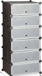 relaxdays-szafka-na-buty-49x107x37-cm-6-polek-12-par-czarna-przezroczysta