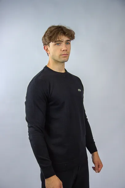 Lacoste Sweter AH1985-51 Mens Crew Neck Cotton Sweater r.L