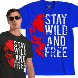 koszulka-stay-wild-and-free-dziki-i-wolny-roz-l