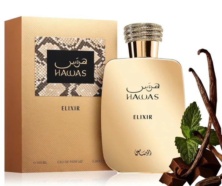 RASASI HAWAS ELIXIR WODA PERFUMOWANA PERFUMY ARABSKIE UNISEX EDP 100ml