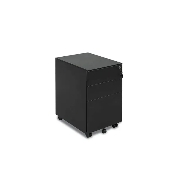 Kontener biurowy z szufladami (czarny) ZM-FK100