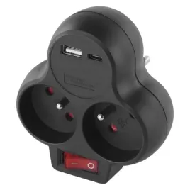 rozgaleznik-z-wlacznikiem-2-gniazda-z-uziemieniem-usb-usb-c-czarny-p0078
