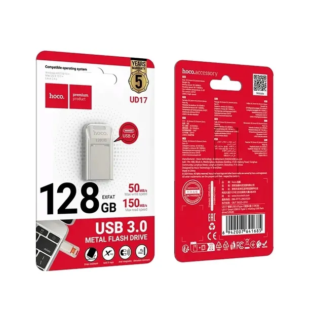 hoco-pendrive-usb-a-usb-c-ud17-128gb-usb3-0-pojemnosc-128-gb