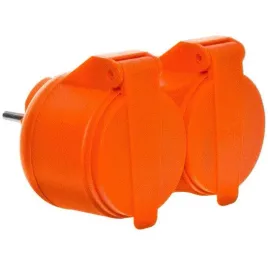 rozgaleziacz-ip44-2-gniazda-orange-ogrodu-kosiarka-maszyny