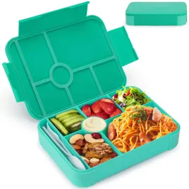 lunchbox-dla-dzieci-1350ml-z-przegrodkami-i-sztuccami-zielony