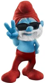 naprasowanka-aplikacja-termo-naklejka-smerfy-the-smurfs-papasmerf-chill