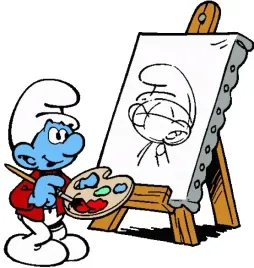 naprasowanka-aplikacja-termo-naklejka-smerfy-the-smurfs-malarz