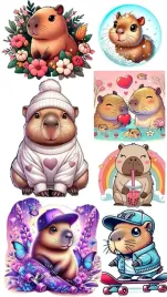 naprasowanka-aplikacja-termo-naklejka-na-odziez-kapibara-zestaw-capybara-4