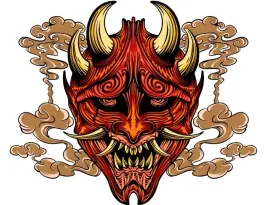 naprasowanka-odziez-oni-maska-hannya-japonia-3-1