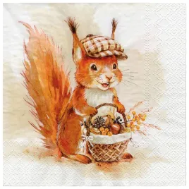 serwetka-do-decoupage-33x33cm-monty-wiewiorka-z-koszykiem-1szt