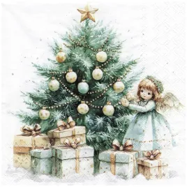 serwetka-do-decoupage-33x33cm-aniolek-przy-choince-1szt