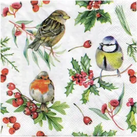 serwetka-do-decoupage-33x33cm-ptaszki-na-galazce-ostrokrzewu-1szt